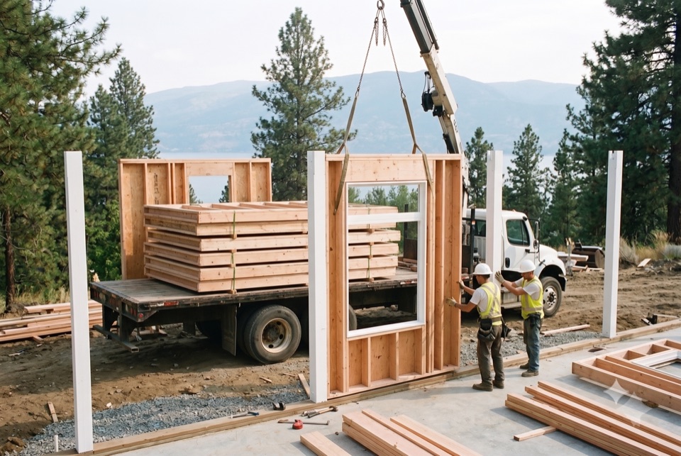 Panels craning in.