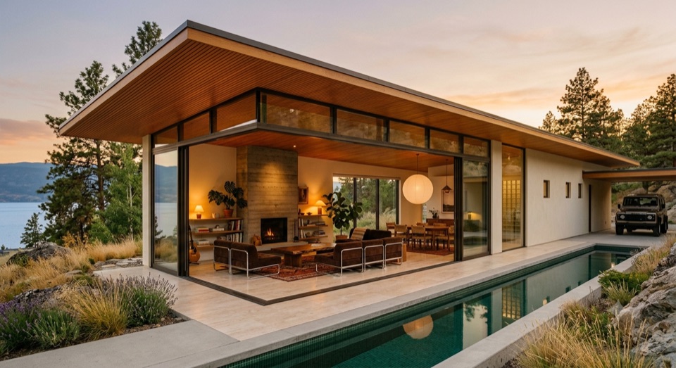 No. 01. One bar, 26 by 73 feet, under one shed roof. 1,900 sf, about $800,000 of hard cost at $420 a foot.