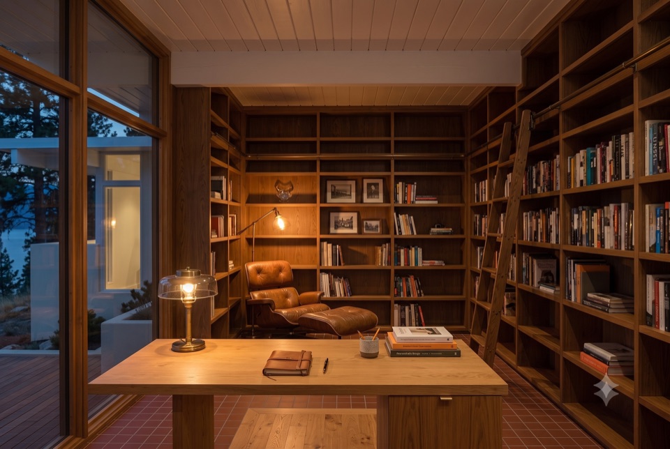 Office B: the library office.