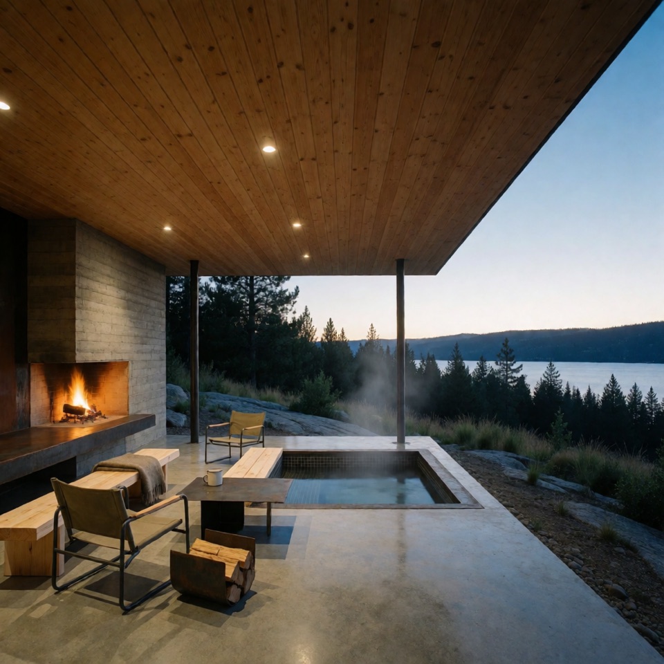 Covered outdoor room, third pass.