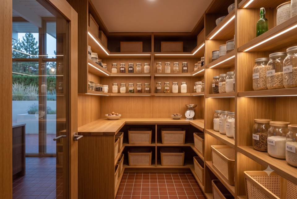 Walk-in pantry.