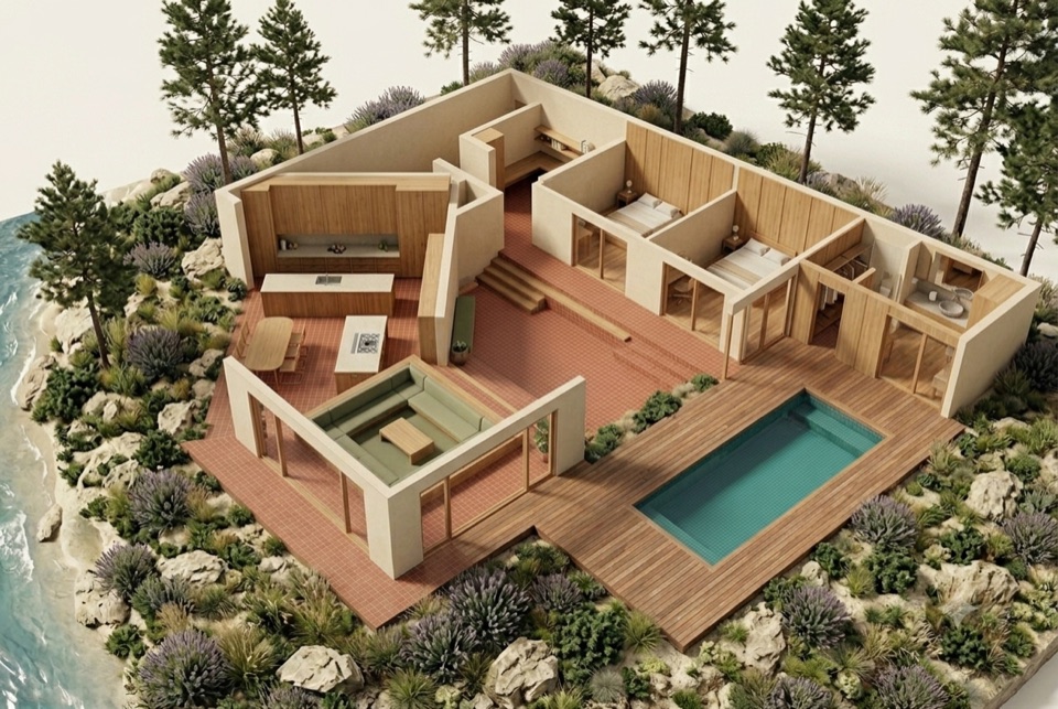The wall house.