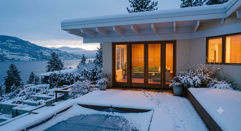 First snow. Still warm inside.