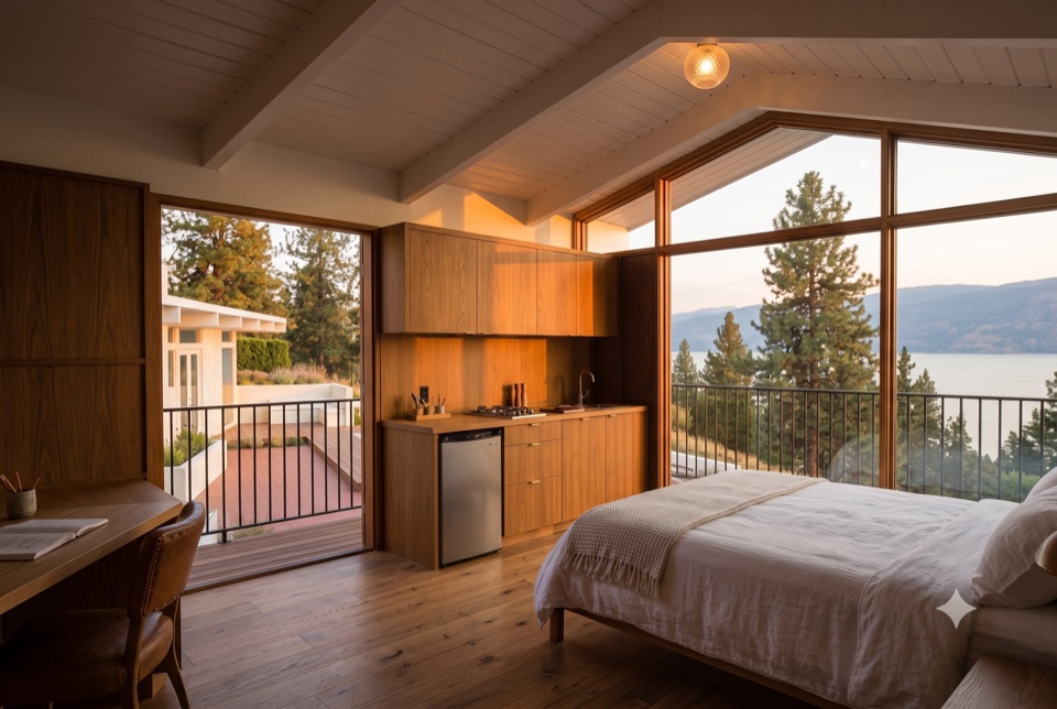 Suite A: carriage over the garage.