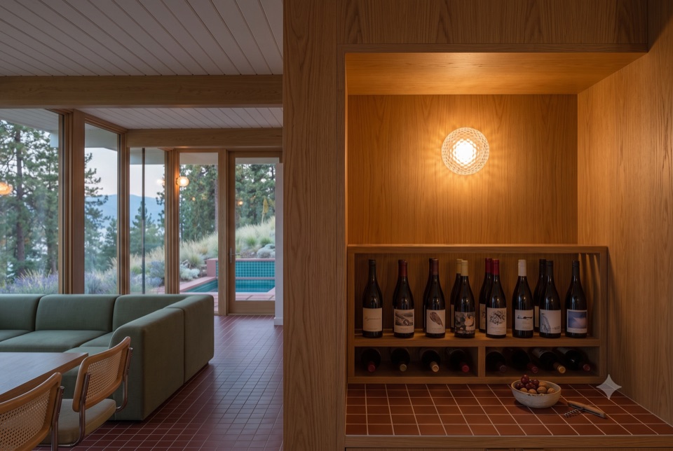 The wine nook.